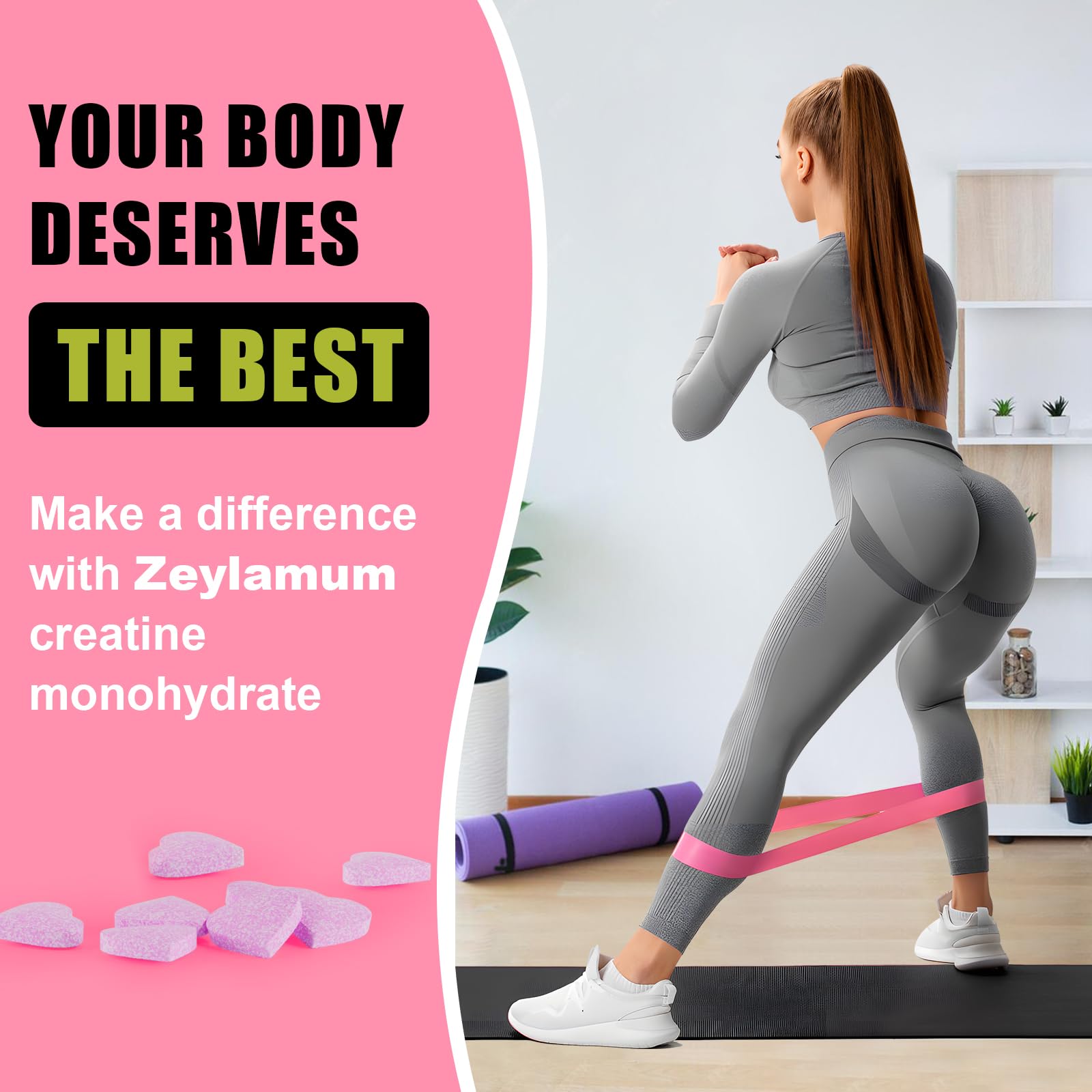Creatine Monohydrate for Women, Creatine Supplement 3000mg, with Hydrolyzed ZeylamumBuy Supplements Australia