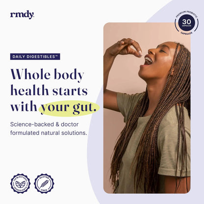rmdy Constipation, Bloating, & Gas Relief | Relief from Diarrhea, & IBS | Probiotic for Digestive Health & Gut | 30 Capsules rmdyBuy Supplements Australia