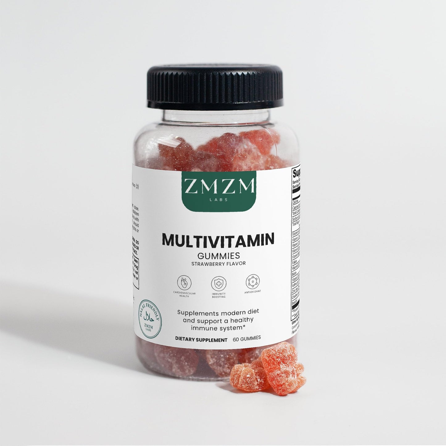 ZMZM LABS Multivitamin Gummies – Strawberry Flavor, 60 Gummies, Vegan, Gelatin-Free, Halal-Friendly Daily Vitamin Supplement ZMZM LABSBuy Supplements Australia