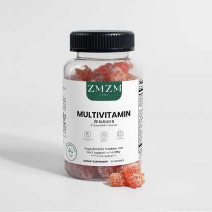 ZMZM LABS Multivitamin Gummies – Strawberry Flavor, 60 Gummies, Vegan, Gelatin-Free, Halal-Friendly Daily Vitamin Supplement ZMZM LABSBuy Supplements Australia