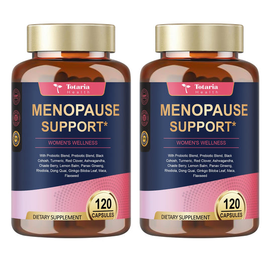 (2 Packs) 40-in-1 Menopause Supplements for Women, Multibenefit & Complete Black Cohosh for Hot Flashes, Night Sweats & Hormone Balance, w/ Probiotics, DIM, Vitex, Dong Quai, Red Clover and More TotariaBuy Supplements Australia