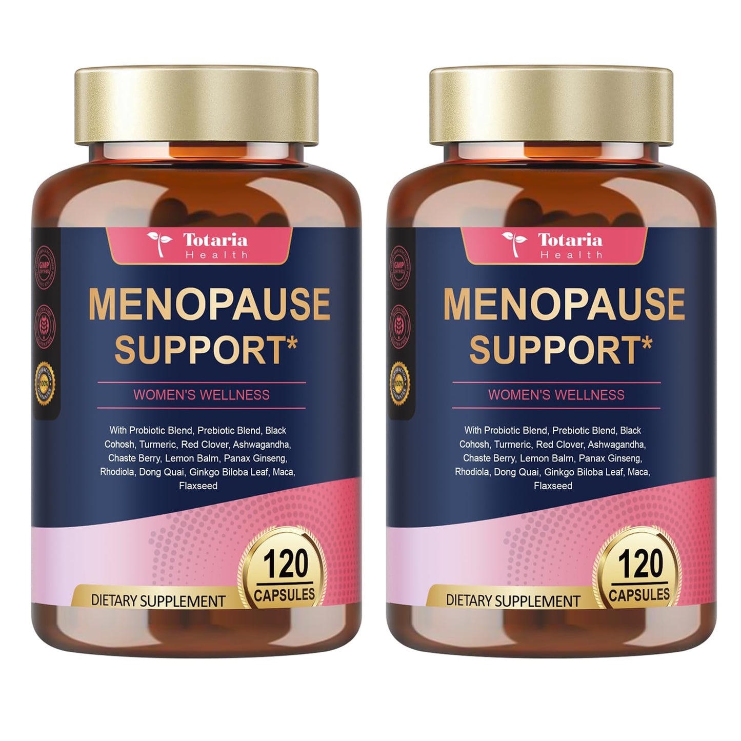 (2 Packs) 40-in-1 Menopause Supplements for Women, Multibenefit & Complete Black Cohosh for Hot Flashes, Night Sweats & Hormone Balance, w/ Probiotics, DIM, Vitex, Dong Quai, Red Clover and More TotariaBuy Supplements Australia
