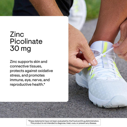 Thorne Research - Zinc Picolinate 30 mg - Well-Absorbed Zinc Supplement for Growth and Immune Function - 180 Capsules THORNEBuy Supplements Australia