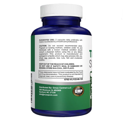 NusaPure Thyroid Support Supplement (Non-GMO) 120 caps, Ashwaganda, Iodine, Zinc, kelp, Vitamin B12, L-Tyrosine, Selenium, Copper NusaPureBuy Supplements Australia