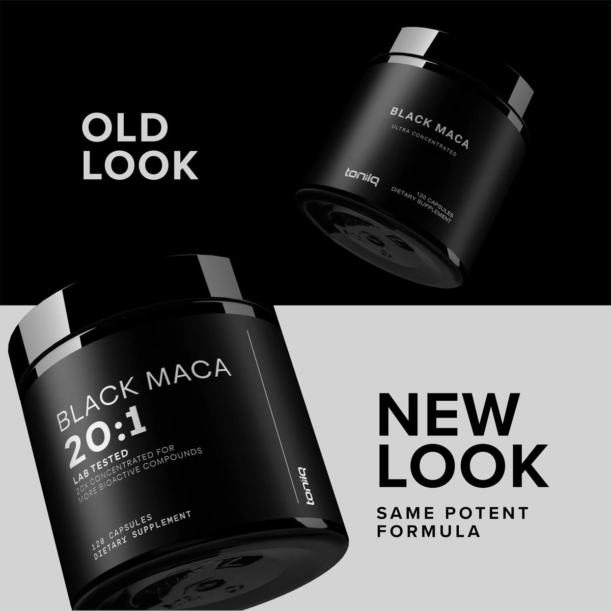 Toniiq Black Maca Root - Ultra High Potency 20:1 Extract - Single Origin, Wildcrafted & Highly Concentrated - Third-Party Lab Tested - 120 Capsules Toniiq buy supplements Au