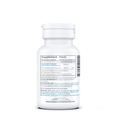 WOMEN LOVE NUTRITION, Magnesium for Women, Menopause & Peromenopause (90 Capsules) WOMEN LOVE NUTRITIONBuy Supplements Australia