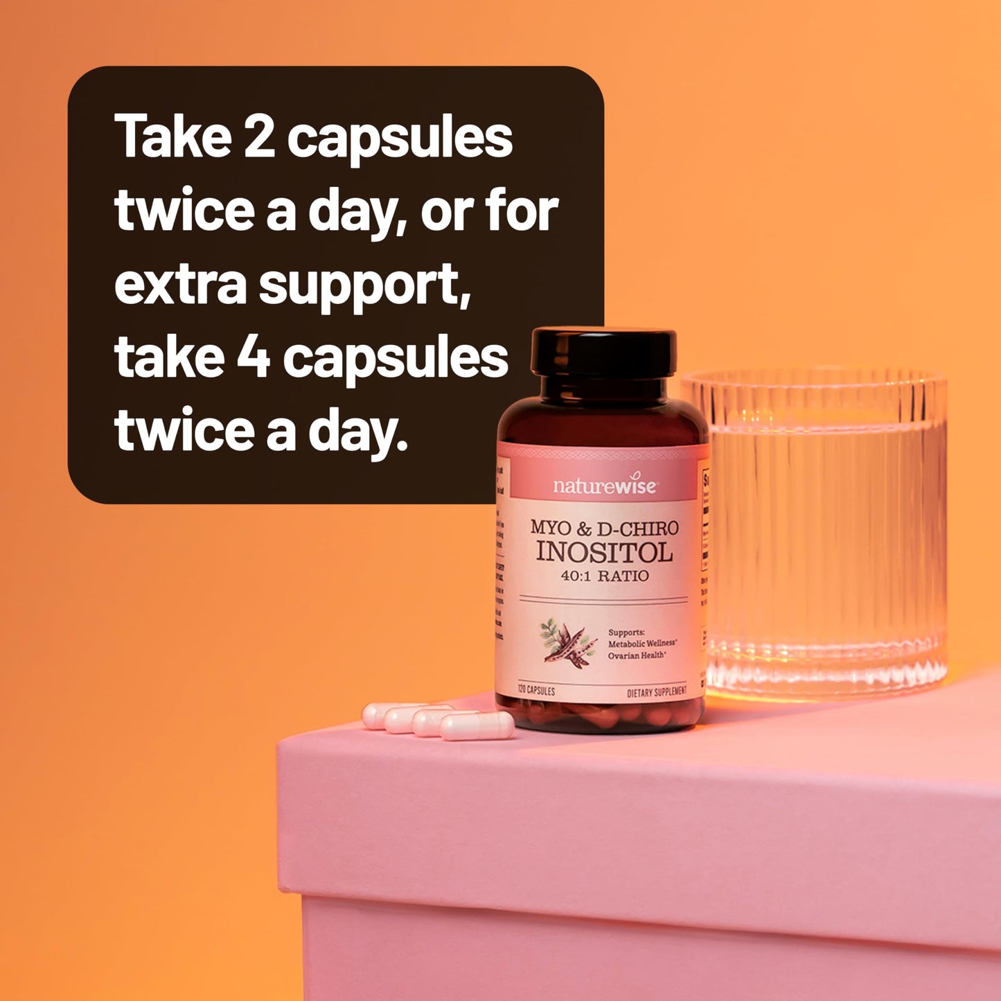 NatureWise Myo-Inositol & D-Chiro Inositol Supplement for Women - Fertility Supplements for Women - Ideal 40:1 Ratio - Myo Inositol 2000mg - Non-GMO, Vegan, USA Manufactured - [30-Day Supply] NatureWiseBuy Supplements Australia