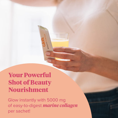 Gloh. Marine Collagen Powder for Women - Peach Flavor Collagen Supplements for Women with Hyaluronic Acid, Vitamin A, B2, B6 Gloh.Buy Supplements Australia