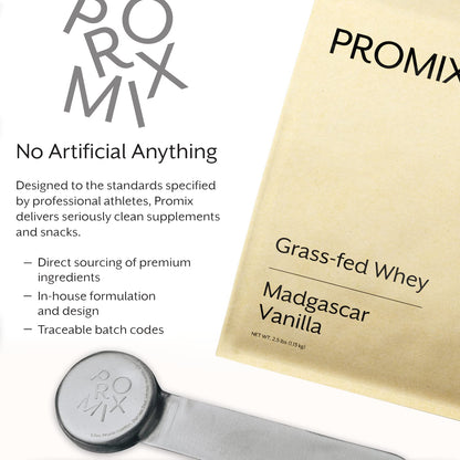 Promix Whey Protein Powder, Vanilla - 2.5lb Bulk - Grass-Fed & 100% All Natural ProMix NutritionBuy Supplements Australia
