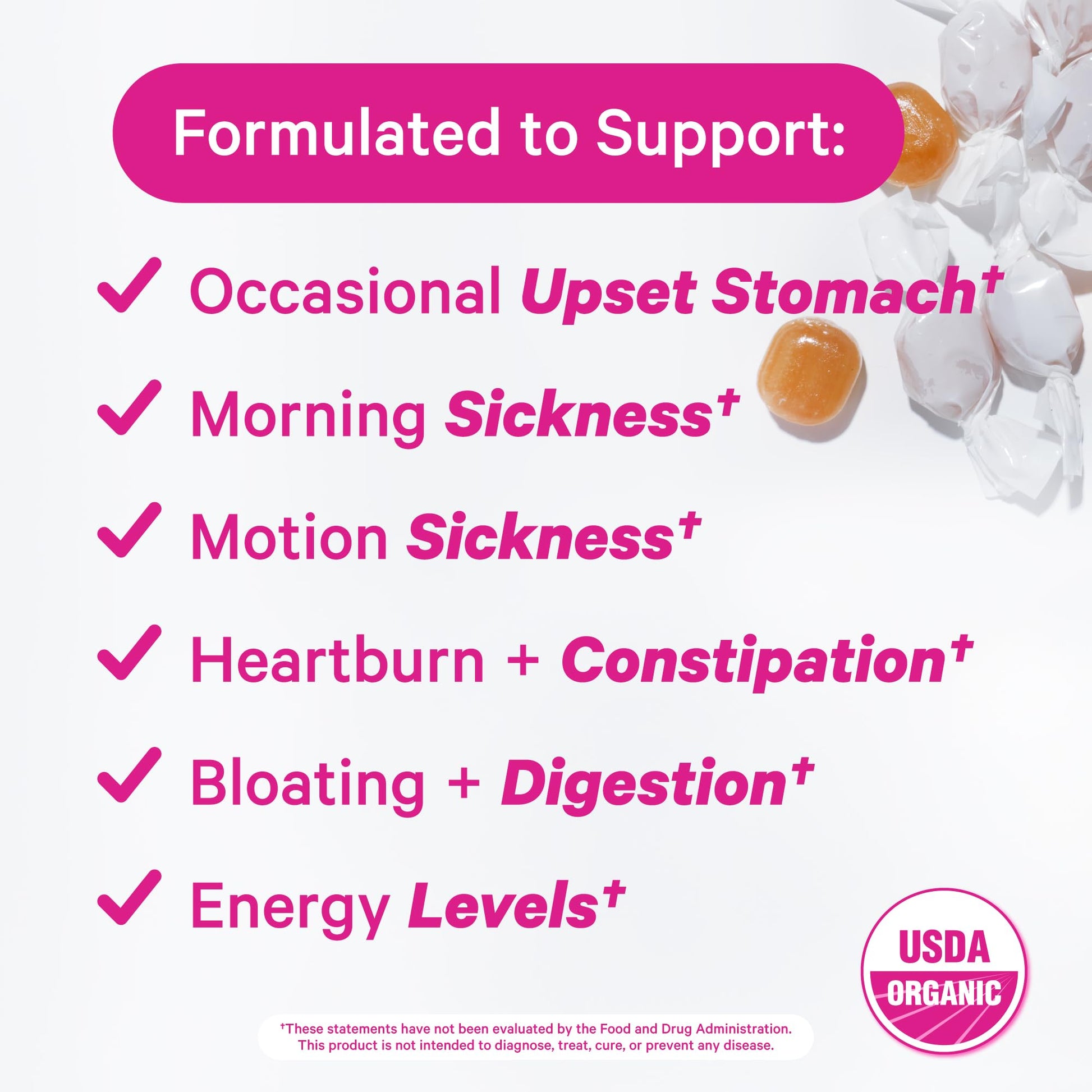 Pink Stork Mood and Stomach Relief Bundle - Magnesium Glycinate and Organic Peppermint Sweets for Morning Sickness and Motion Sickness, Mood Support Pink StorkBuy Supplements Australia