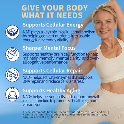 NAD Supplement 1000mg, Liposomal NAD+ Supplement with Resveratrol, Glutathione & Astaxanthin - Support Cellular Health, Stamina & Healthy Aging, NMN Supplement Alternative – 60 Capsules HVibeVigor ZestBuy Supplements Australia