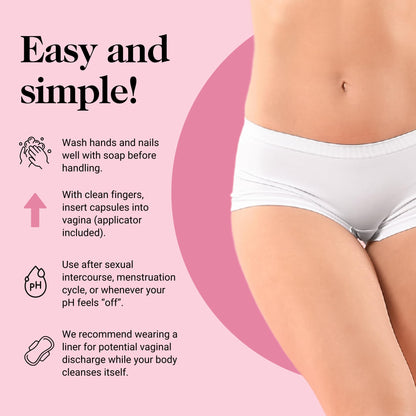 Kushae Boric Acid Suppositories + Rapid Relief, All Natural Female Suppositories with Probiotics & Aloe Vera, Relieves Discomfort & Balances pH Level Bottle Only 21 Capsules KushaeBuy Supplements Australia