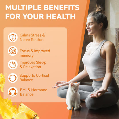 Agumoon Cortisol Gummies for Women, Cortisol Supplements with Ashwagandha, Magnesium, L-theanine, for Relaxation and Mood Support - 120 Gummies AgumoonBuy Supplements Australia