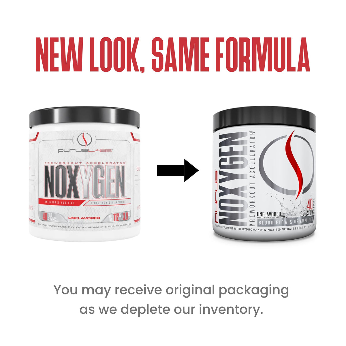 Purus Labs NOXYGEN Powder, 40 Servings (Unflavored) Purus LabsBuy Supplements Australia