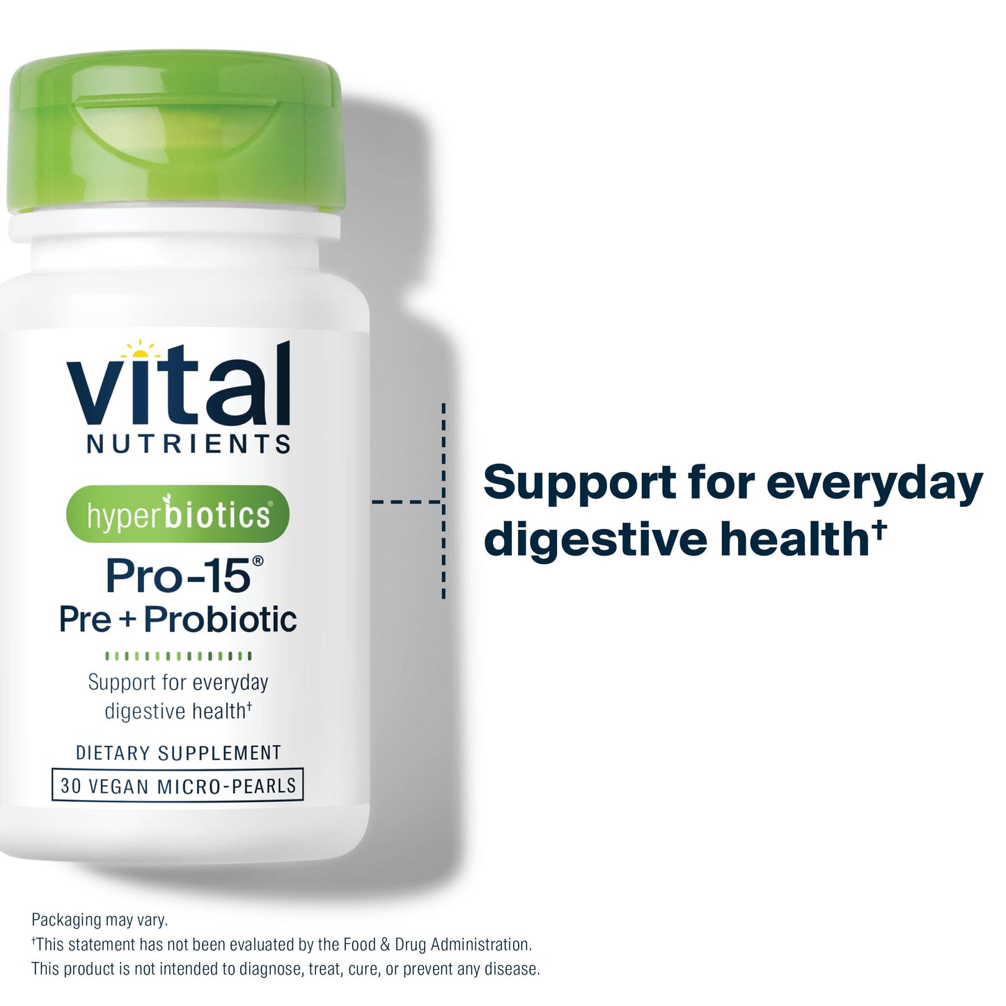 Hyperbiotics Vital Nutrients Pro-15 Prebiotics and Probiotics for Women and Men | 15 Science Backed Strains | Supports Occasional Constipation, Diarrhea, Gas & Bloating | 30 Vegan Time Release Pearls HyperbioticsBuy Supplements Australia