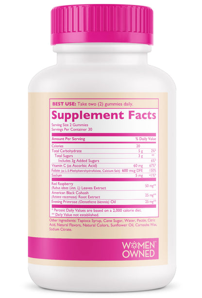 Amy Suzanne Hormone Balance Gummies for Women - Hormone Harmony for Mood, Energy, Bloating - Hormonal PMS, Perimenopause & Menopause Support - Red Raspberry Leaf & Black Cohosh - 60 Gummy Supplements Amy SuzanneBuy Supplements Australia