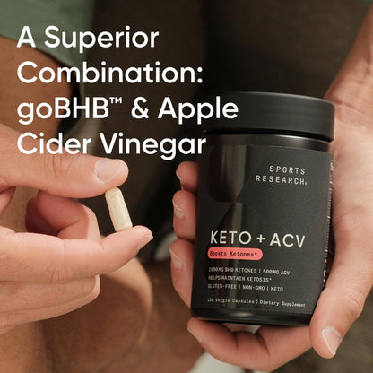 Sports Research® Keto ACV Capsules - Diet Kit System with 500mg of Apple Cider Vinegar Sports ResearchBuy Supplements Australia