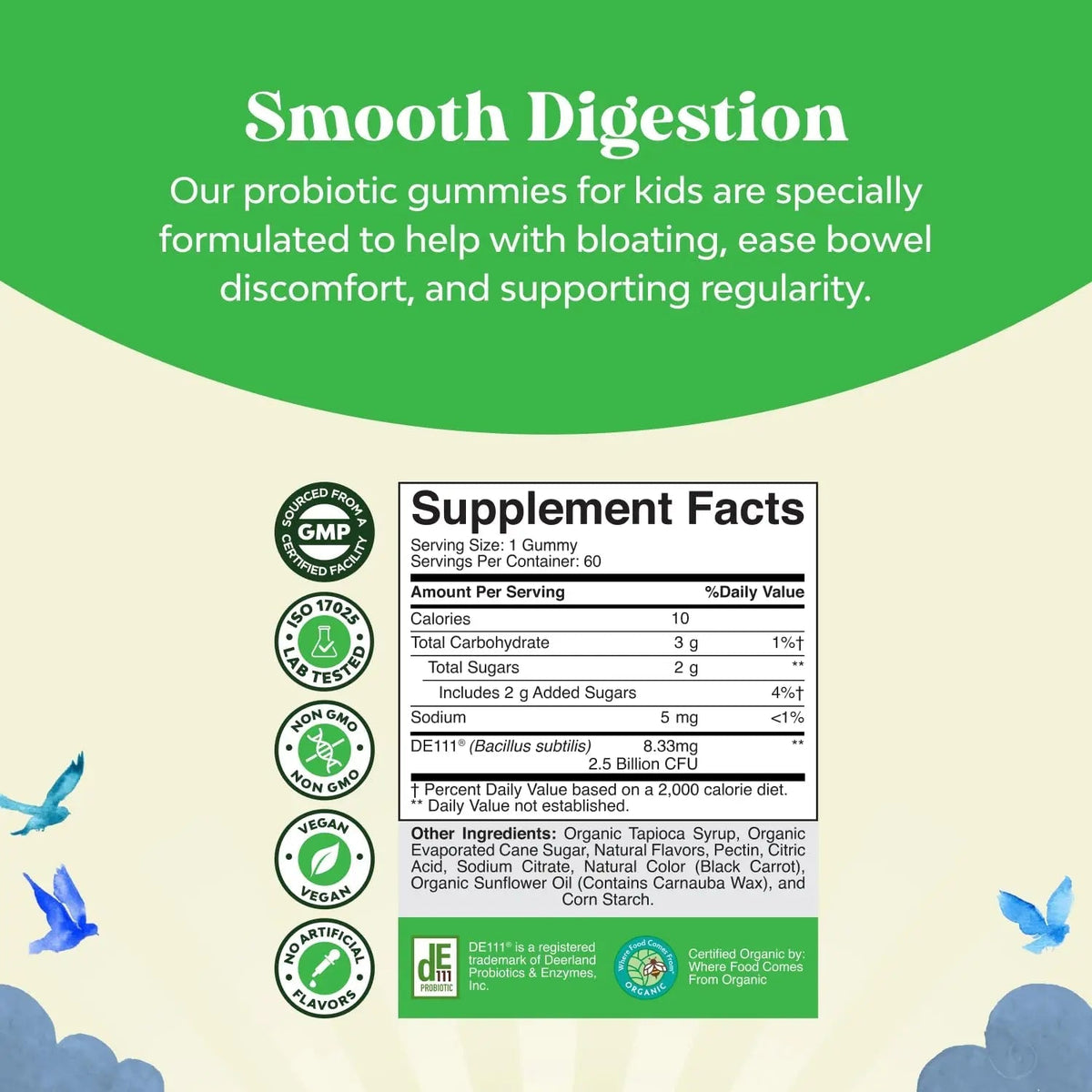 Natures Craft USDA Organic Probiotic Gummies for Kids - Vegan Non-GMO Kids Probiotic Gummy Vitamin for Immunity and Digestive Health Natures CraftBuy Supplements Australia