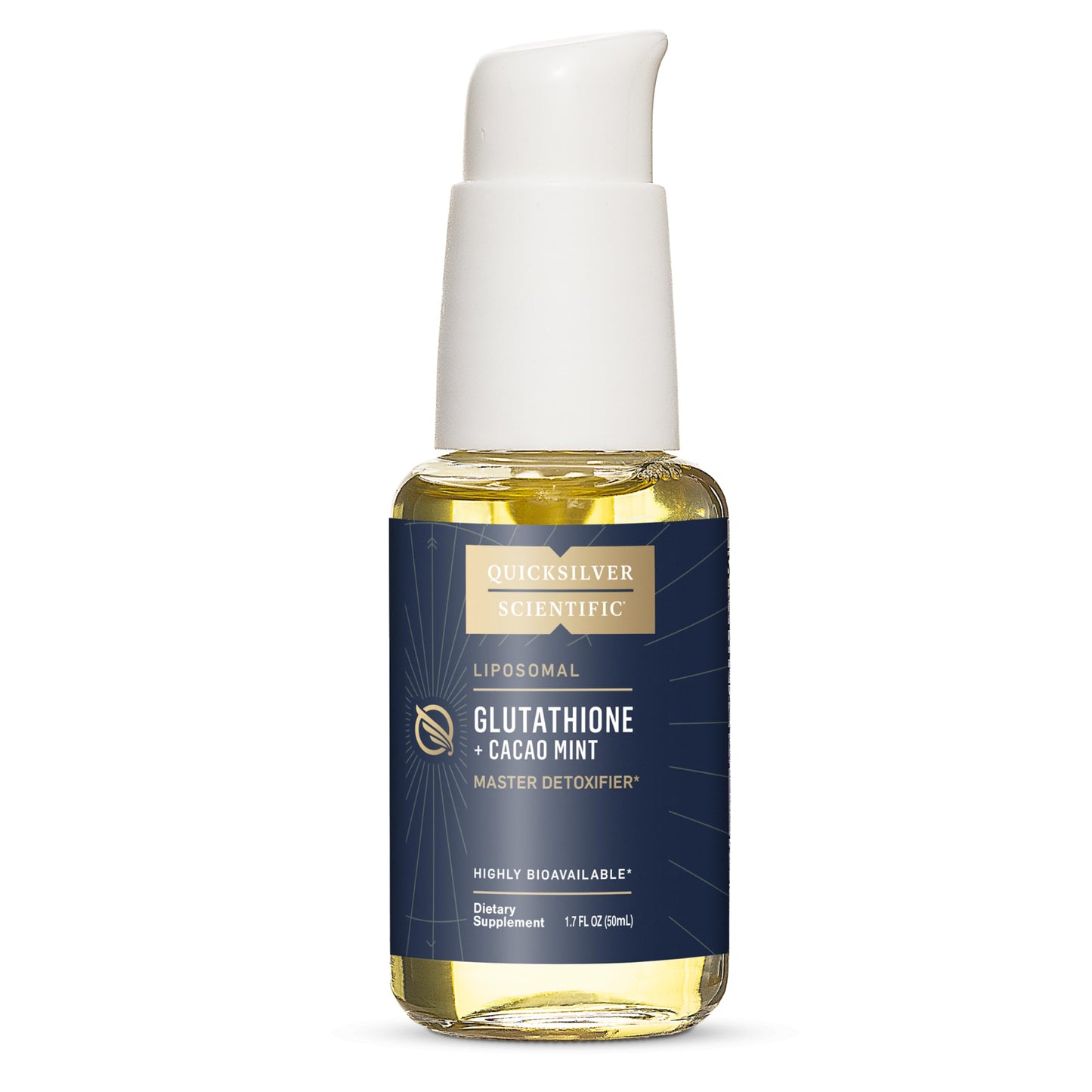 Quicksilver Scientific Liposomal Glutathione - Superior Absorption Oral Glutathione Supplement for Detox & Immune Support - Cacao Mint (1.7 fl oz) Quicksilver ScientificBuy Supplements Australia
