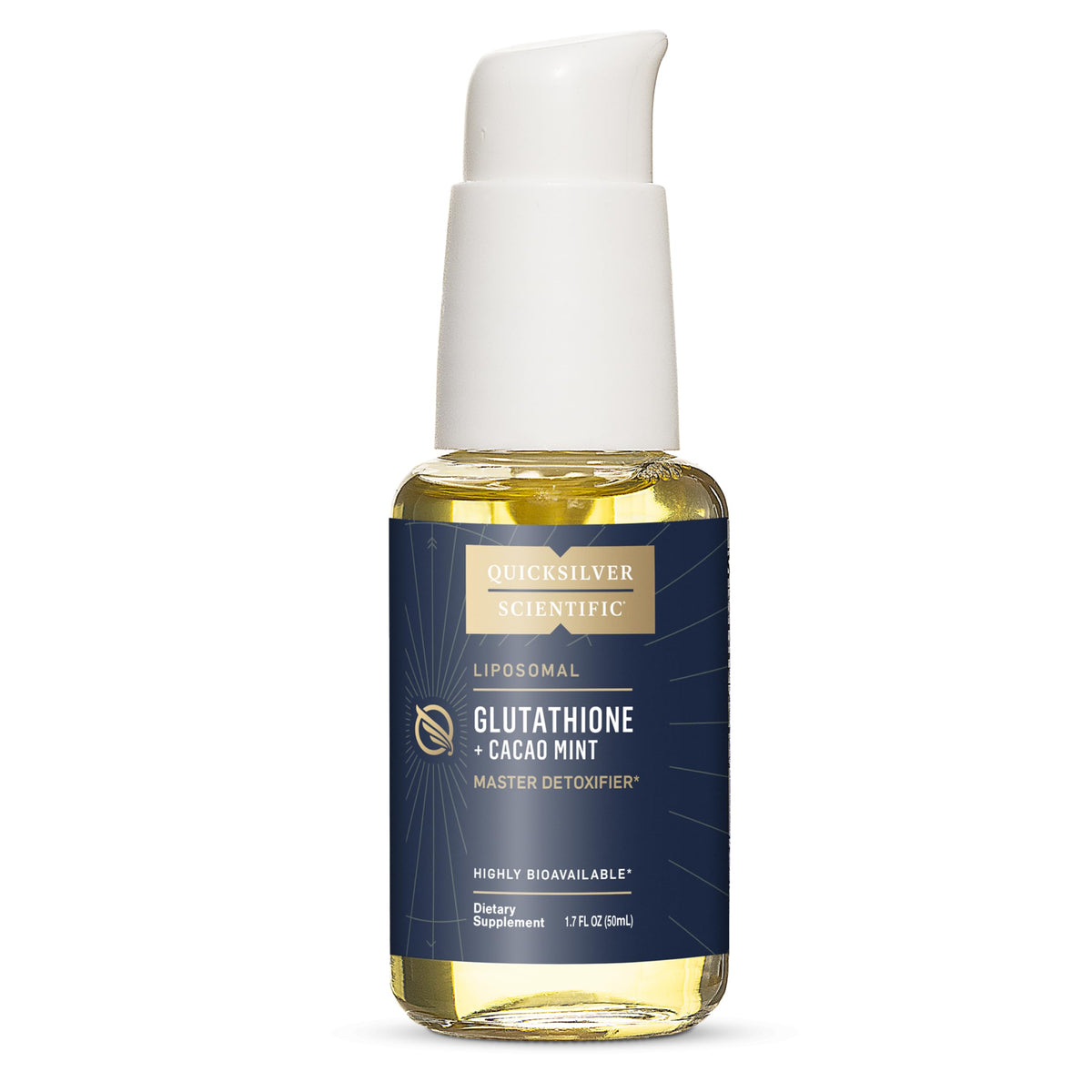 Quicksilver Scientific Liposomal Glutathione - Superior Absorption Oral Glutathione Supplement for Detox & Immune Support - Cacao Mint (1.7 fl oz) Quicksilver ScientificBuy Supplements Australia