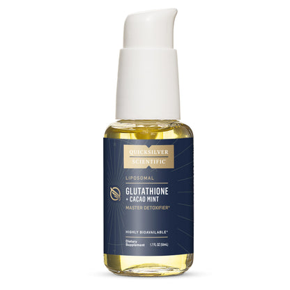 Quicksilver Scientific Liposomal Glutathione - Superior Absorption Oral Glutathione Supplement for Detox & Immune Support - Cacao Mint (1.7 fl oz) Quicksilver ScientificBuy Supplements Australia