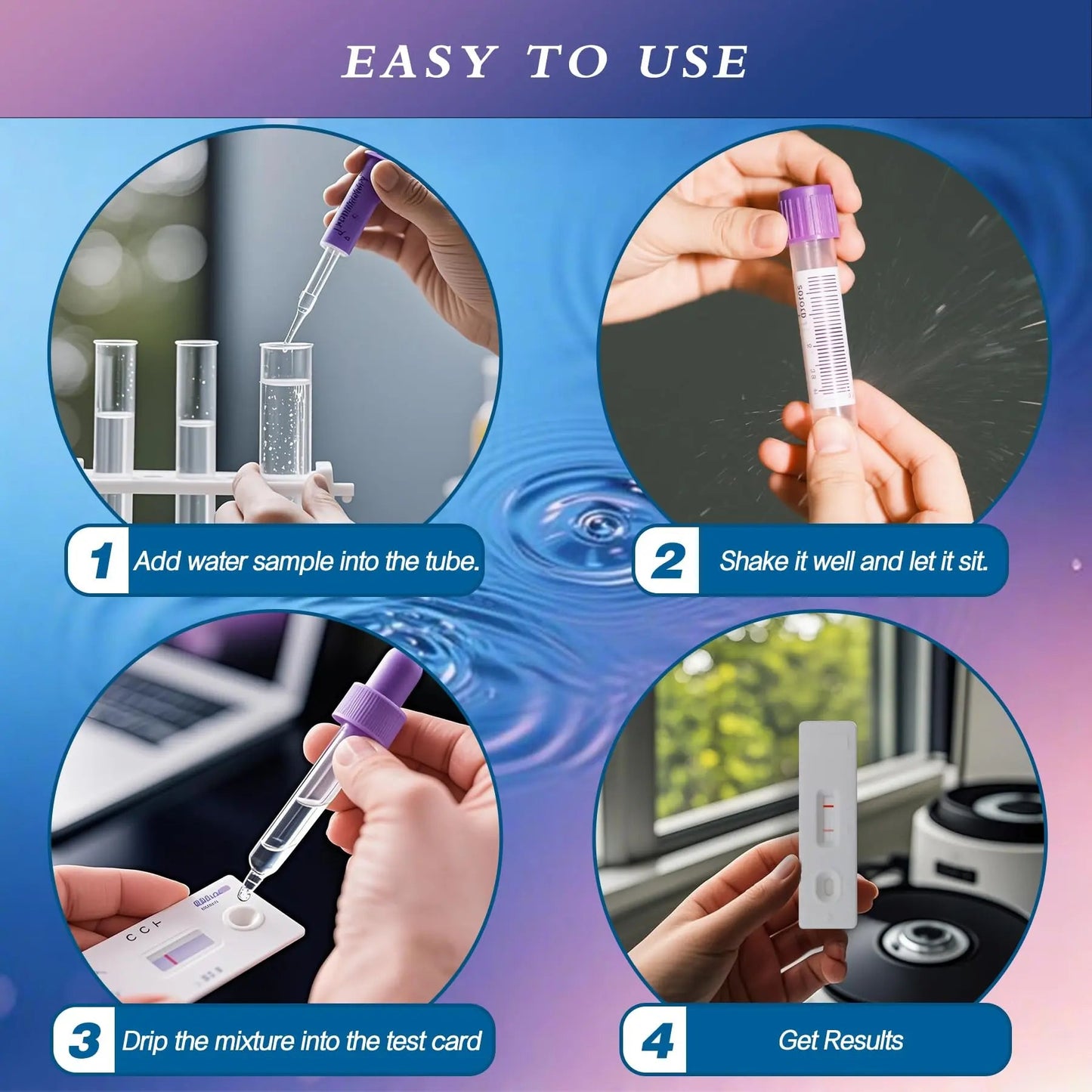 Water Bacteria Test Kit for Drinking Water: Results in 15 Minutes Coliform Bacteria Water Test Kit 2 Counts for Any Water Source Including Well Water Pool Water SaySummerBuy Supplements Australia