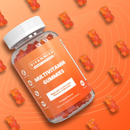 Multivitamin Gummies for Women & Men - 3 Months Supply - 18 Multivitamins & Minerals VitammiesBuy Supplements Australia