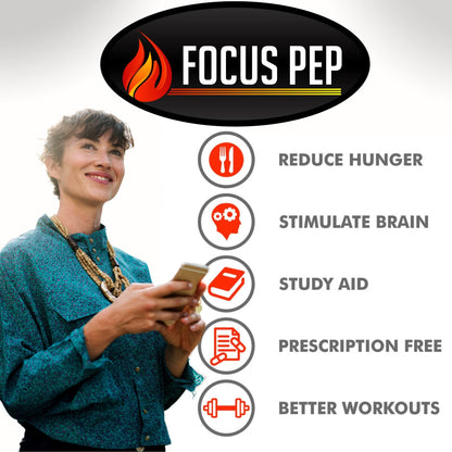 Focus Pep- Over The Counter Stimulants to Speed Up Naturally | Study Alternative and Best Energy Supplements for Nootropic Brain Boosting, 60 Pills Focus PepBuy Supplements Australia