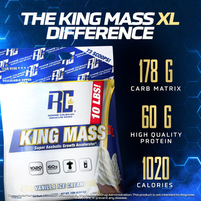 Ronnie Coleman Signature Series King Mass XL Mass Gainer Protein Powder, Muscle Ronnie Coleman Signature SeriesBuy Supplements Australia