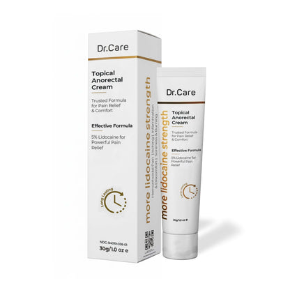 Dr Care Anorectal Cream with 5% Lidocaine - Maximum Strength Topical Anesthetic for Hemorrhoid Relief, Itching, & Burning (1.0 oz) Dr CareBuy Supplements Australia