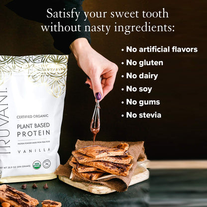 Truvani Organic Vegan Protein Powder, Organic Pea Protein Powder, Vegan, Non GMO TruvaniBuy Supplements Australia