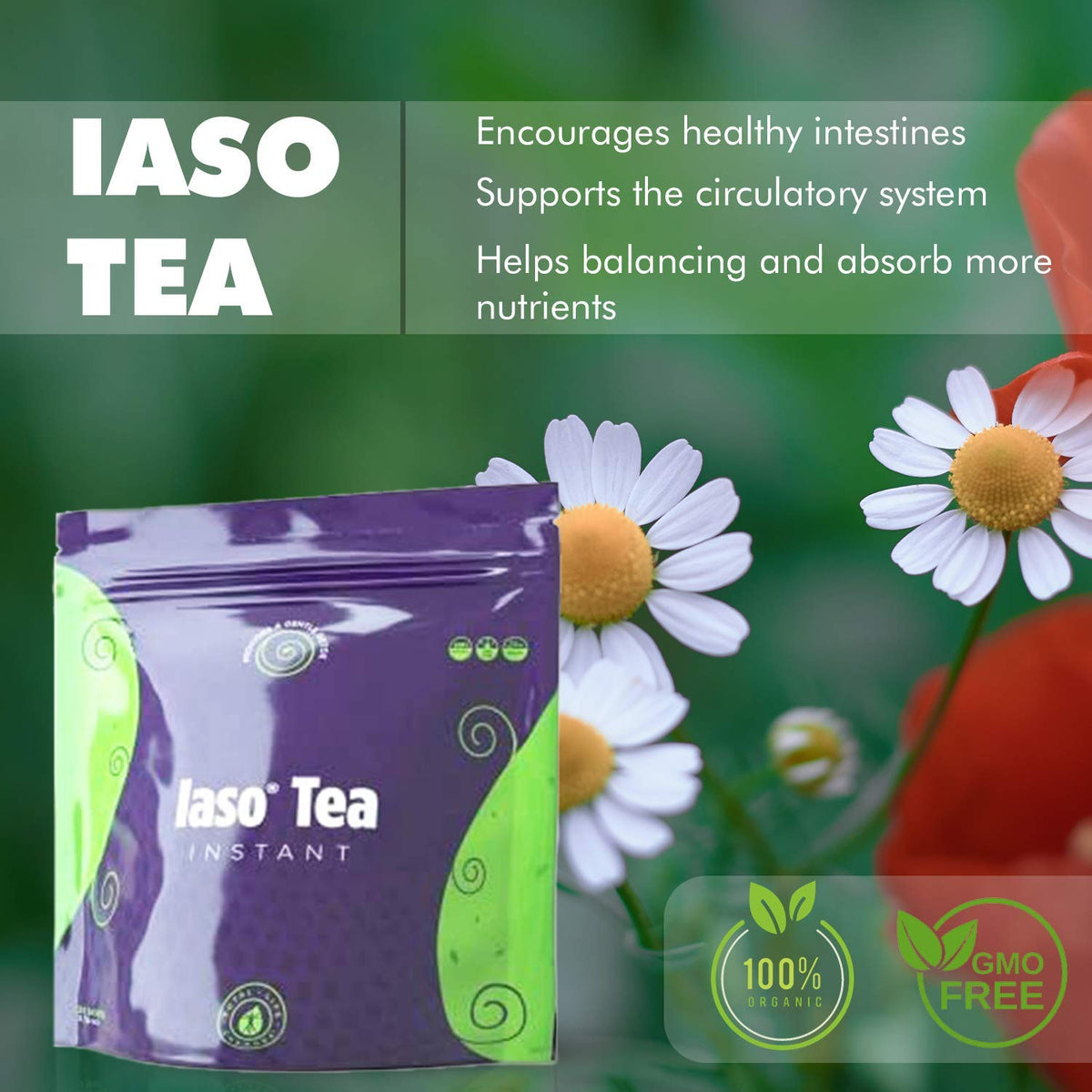 TLC Total Life Changes IASO Natural Detox Instant Herbal Tea - Expiration Date on the Top Total Life ChangesBuy Supplements Australia