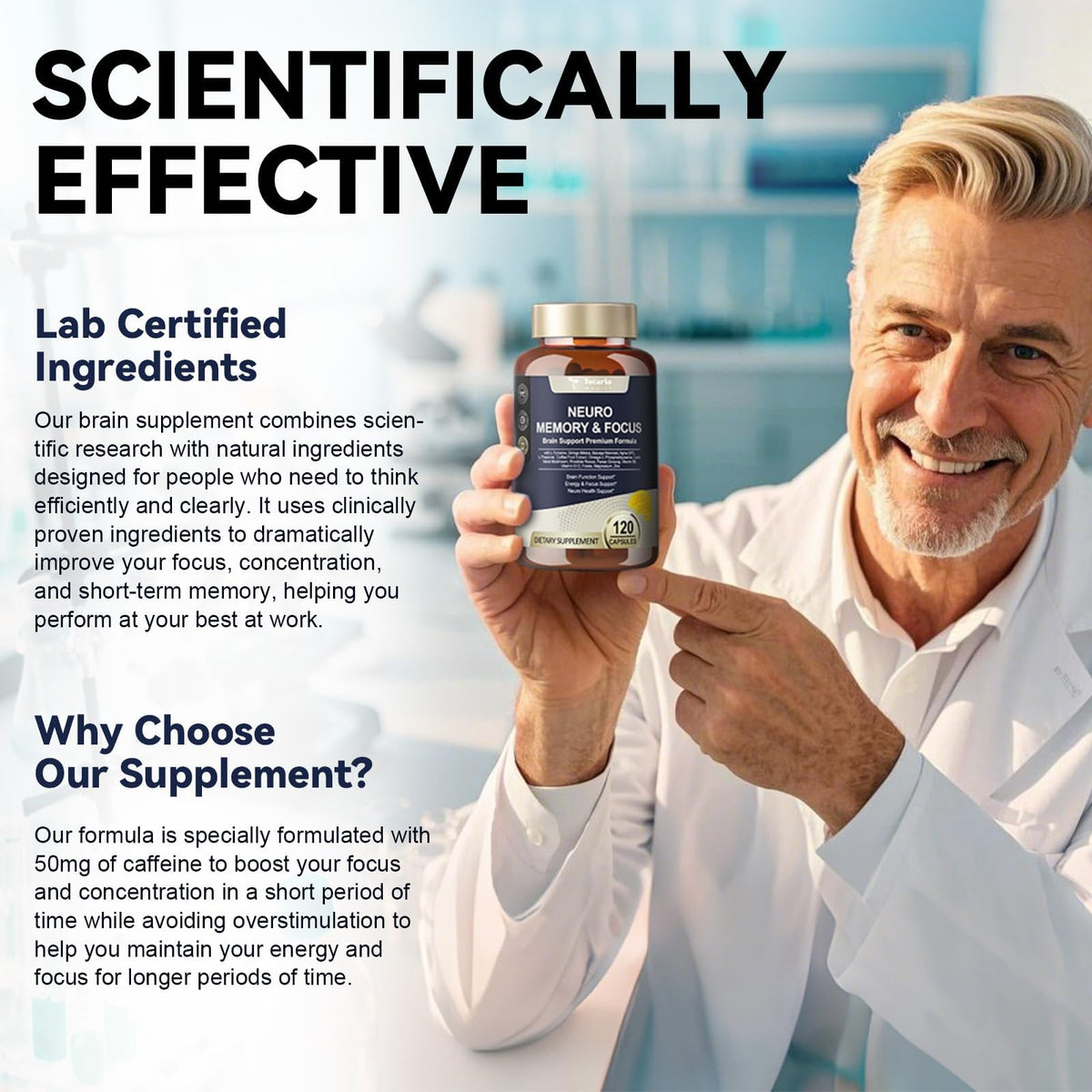 Totaria C-ognitive with Caffeine Pills, L-Tyrosine, Alpha GPC, Ginkgo Biloba, Bacopa Monnieri Brain Supplement for Memory and Focus, Brain Nootropic Support - Non-GMO, Gluten Free (2 Packs) TotariaBuy Supplements Australia