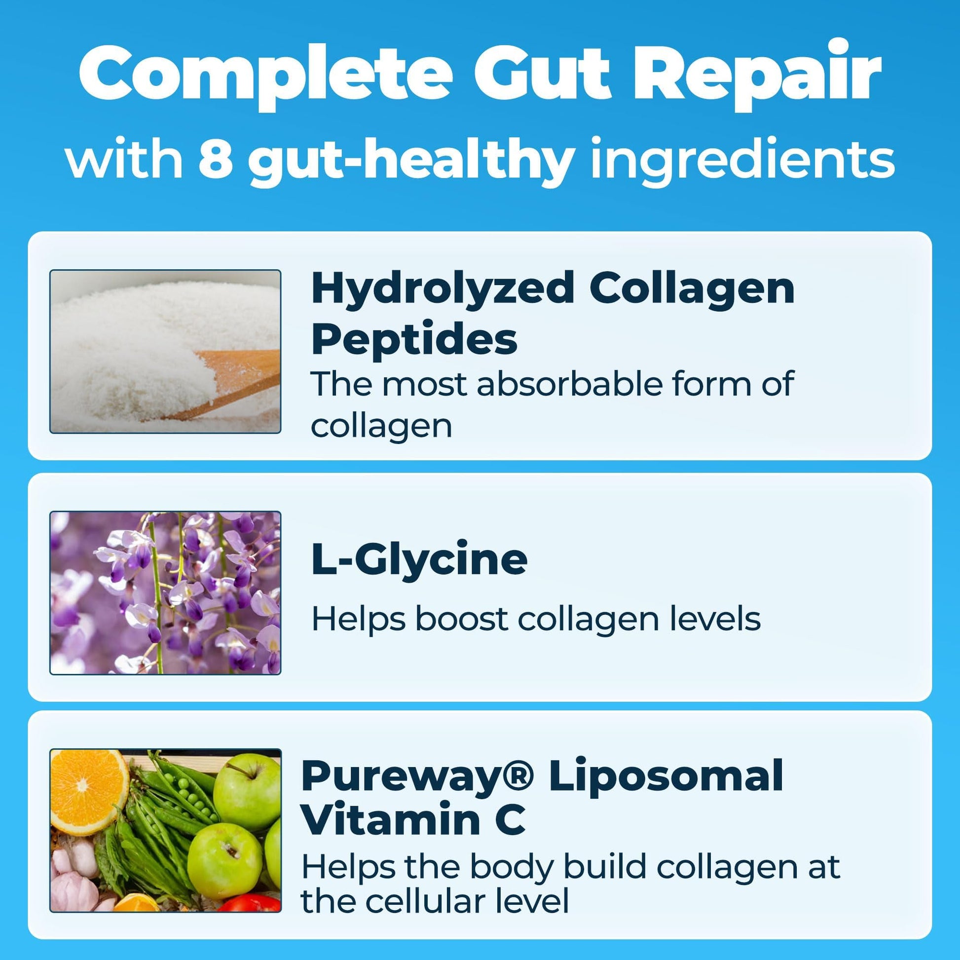 Happy Mammoth Complete Gut Repair Probiotic, Prebiotic, Fiber & Collagen Supplement for Gut Health, Digestion, Healthy Gut Microbiome, Reduces Constipation & Bloating 24 Servings, Vanilla Flavor Happy Mammoth buy supplements Au