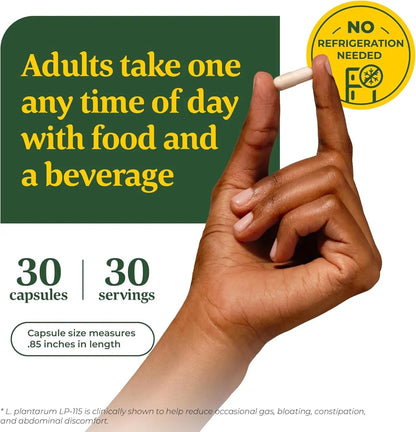 MegaFood Digestive Probiotic - 12 Strain Vegetarian Probiotics for Women & Men, 30 Billion CFUs, Support Gut Health, Probiotics for Digestive Health Help Relieve Occasional Gas & Bloating, 30 Capsules MegaFoodBuy Supplements Australia