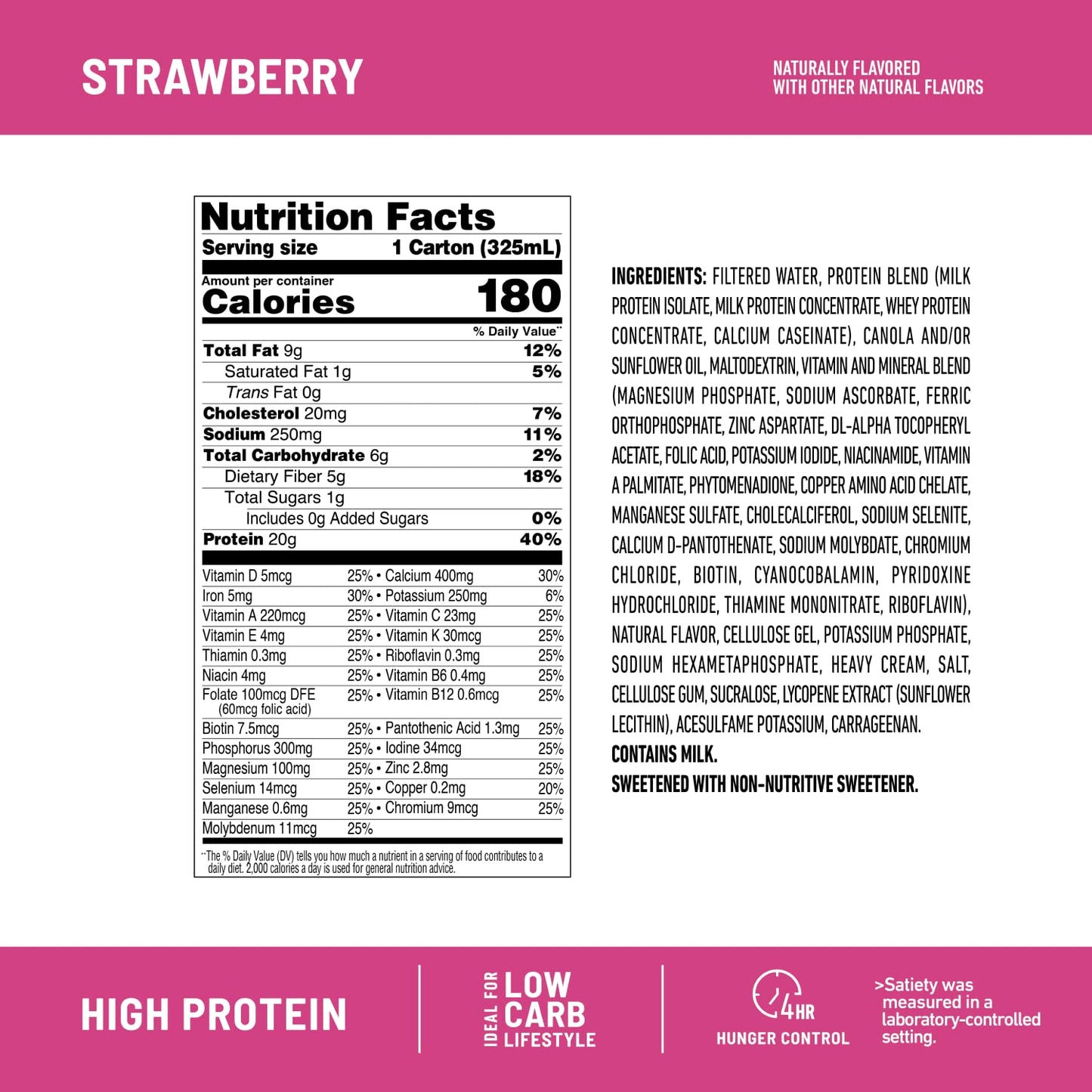 SlimFast Protein Shake, Strawberry- 20g Protein, Meal Replacement Shake Ready to Drink SlimFastBuy Supplements Australia