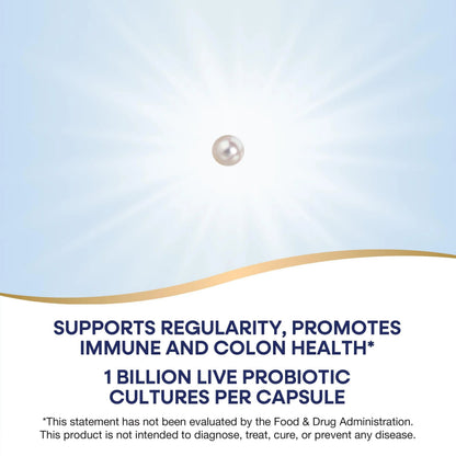 Nature's Way Pearls Adult 50+ Probiotic, Probiotics for Digestive Health* Supports Regularity, Immune & Colon Health*, 1 Billion Cultures, No Refrigeration Needed, 30 Softgels Nature's WayBuy Supplements Australia