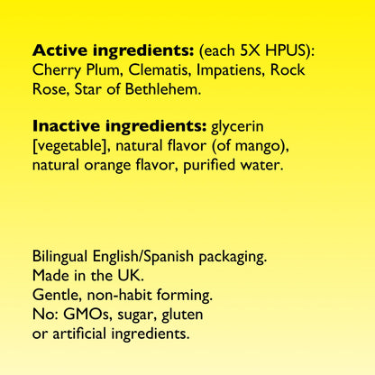 Bach RESCUE Remedy, Orange Mango Flavor, Stress Relief, Homeopathic, Flower Essences, 20mL RESCUE buy supplements Au