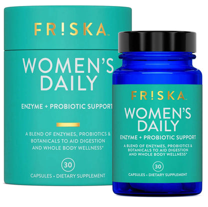 FRISKA Women’s Daily Digestive Enzyme and Probiotics Supplement, Advanced Natural Support for Female Digestive Health, Fights Bloating, Eases Digestion, Supports Nutrient Absorption, 30 Capsules FR!SKABuy Supplements Australia