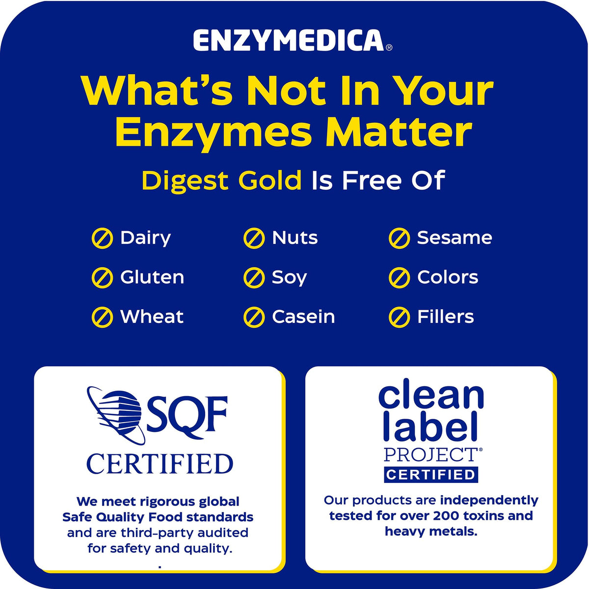 Enzymedica Digest Gold - Digestive Enzyme Supplement for Women & Men, Enzyme Capsules for Digestion, Gut Health Support, Helps Gas & Bloating, ATPro Energy Support,