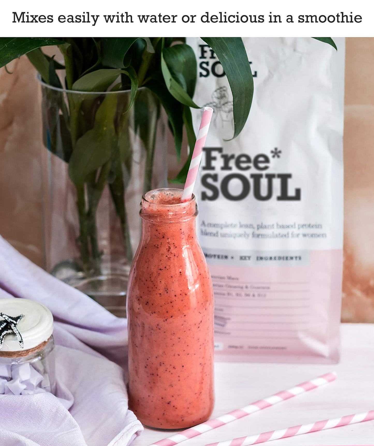 Free Soul Vegan Protein Powder | Formulated for Women | 600g | 20g Protein Free SoulBuy Supplements Australia
