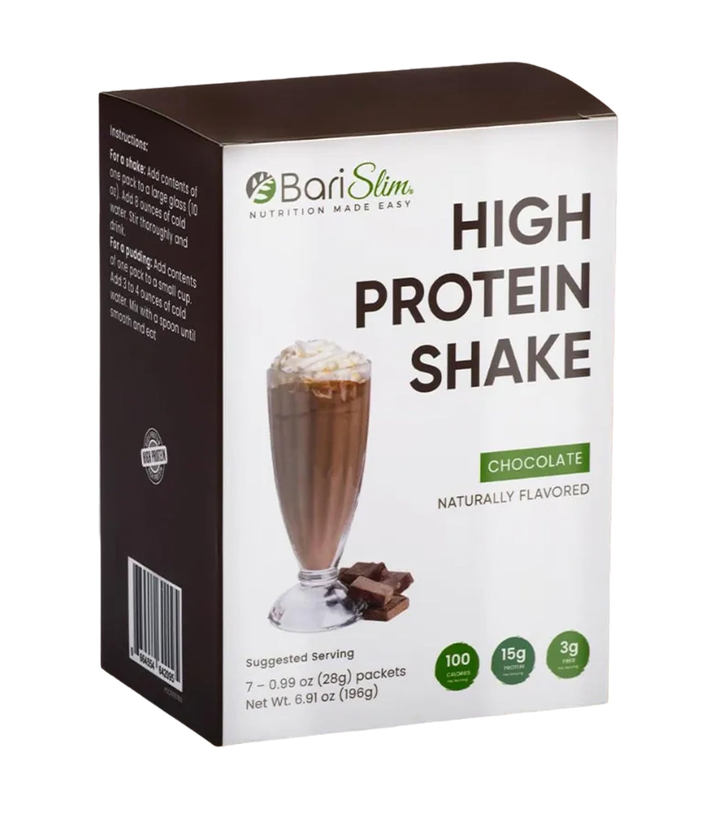 BariSlim High Protein Shake - Delicious & Nutritious Meal Replacement Shake - Low Sugar & Carb - Formulated for Bariatric Patients & Post-Weight Loss Surgery Support | Chocolate Shake (9 oz) BariSlim buy supplements Au