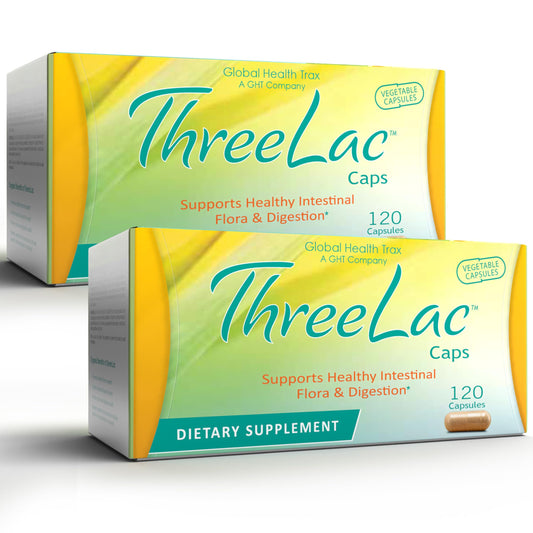 GHT - ThreeLac Probiotic Capsules, 240 Ct - Comprehensive Digestive Support for Men, Women, and Children - Immune System and Gut Balance, Non-GMO ght Global Health TraxBuy Supplements Australia