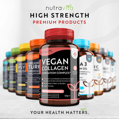 Vegan Collagen 1000mg Advanced Superfood Blend - 180 Capsules (3 Month Supply) NutravitaBuy Supplements Australia