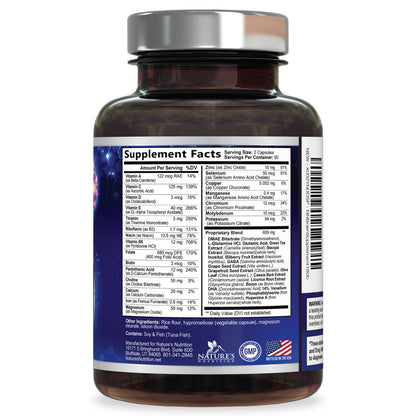 Brain Memory Supplement Pills - 3X Strength Nootropics for Concentration, Clarity & Focus Support - Brain Health Cognitive Vitamins with Bacopa, Phosphatidylserine & DMAE, Brain Booster - 180 Capsules Nature's NutritionBuy Supplements Australia