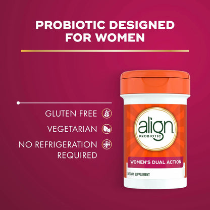 Align Probiotic, Womens Dual Action, Vaginal Probiotics for Women, Womens Probiotic for Vaginal Health Support, with Probiotics for Digestive Health, 28 Probiotic Capsules AlignBuy Supplements Australia