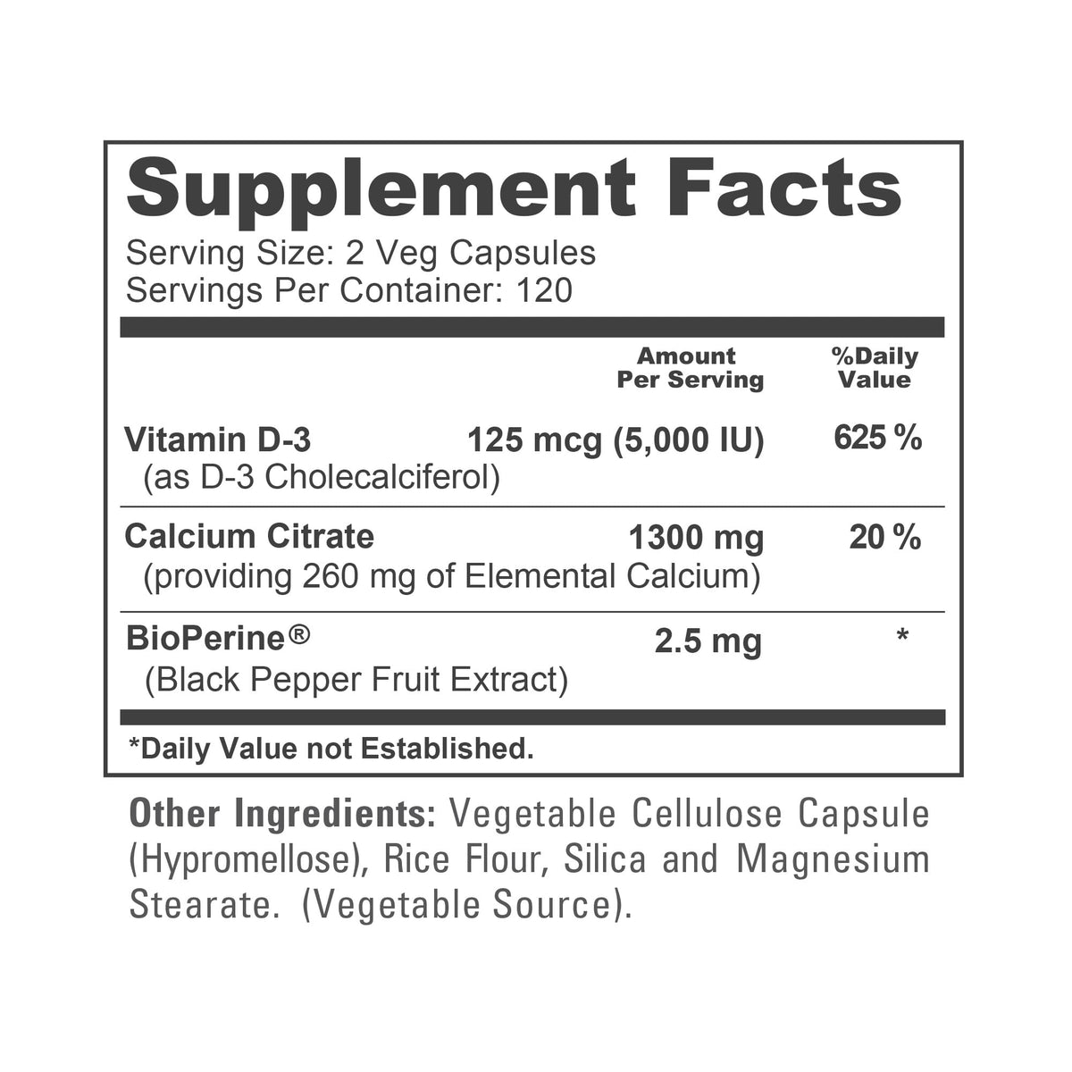 NusaPure Super Calcium with Vitamin D 3 & Calcium Citrate - Suitable for Vegetarian/Vegan, Non - GMO - 1300mg - 240 Capsules NusaPureBuy Supplements Australia