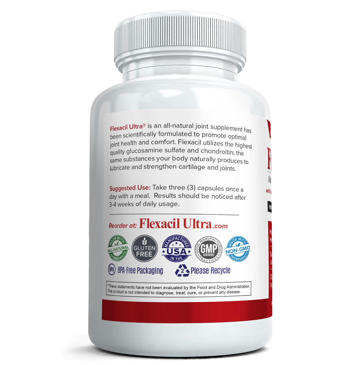 Flexacil Ultra (3 Bottles) Maximum Strength Joint Health & Support Supplement | Glucosami Flexacil UltraBuy Supplements Australia