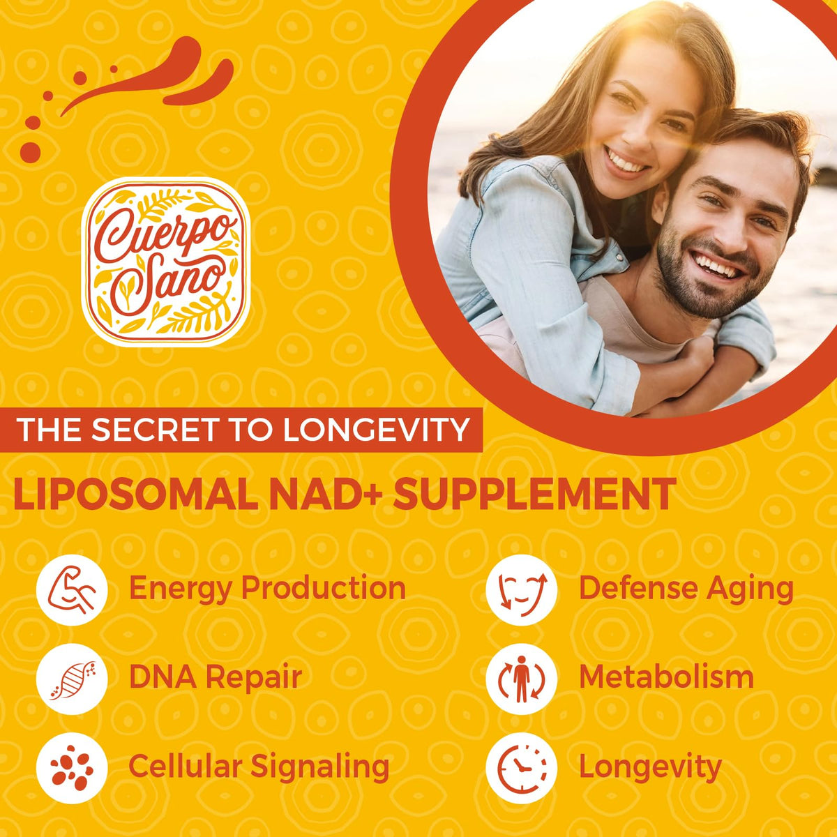 Cuerpo Sano 2000 MG NAD Supplement, Liposomal NAD+ with High Absorption, More Efficient Than Nicotinamide Riboside, Pure & Plus Boosting Supplement, Aging Defense, Metabolism & Cellular, 60 softgels Cuerpo SanoBuy Supplements Australia