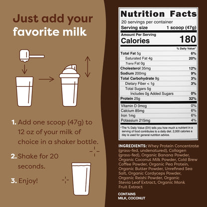 FlavCity Protein Powder Smoothie, Butter Coffee - 100% Grass-Fed Whey Protein Powder FlavCityBuy Supplements Australia